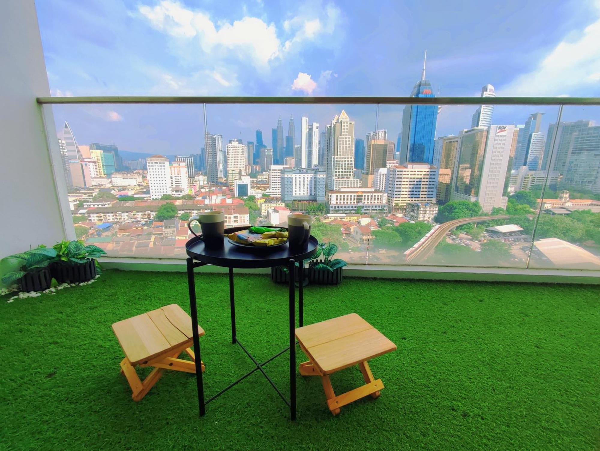 Pangsapuri 【k.l】 Cozy Balcony 2 Bedroom Klcc View *
